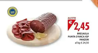 Mercatò Salumificio Panzeri - Bresaola Punta D'Anca 50 G(ml) offerta