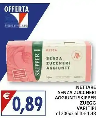 Mercatò Zuegg Skipper Pera Senza Zuccheri Aggiunti 600 G(ml) offerta