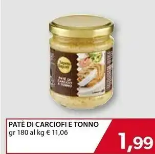 Mercatò Saper Di Sapori Pate Di Carciofi E Tonno offerta