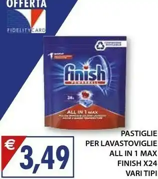 Mercatò Finish Pastiglie Per Lavastoviglie All In 1 Max offerta