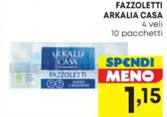 Pam FAZZOLETTI ARKALIA CASA 4 veli 10 pacchetti offerta