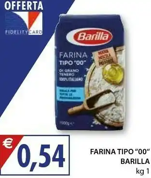 Mercatò Barilla Farina Di Grano Tenero Tipo 00 offerta