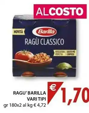Mercatò Local Barilla Ragù Classico Cottura Lenta 360 G(ml) offerta