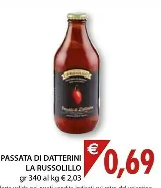 La russolillo Passata Di Datterini 340 G