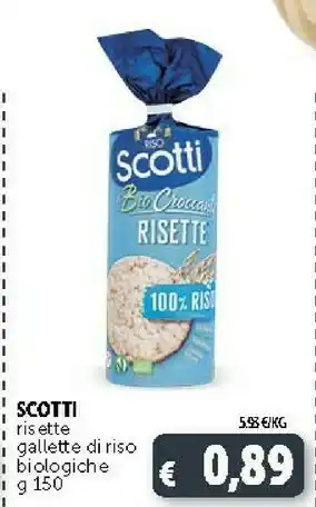 Deco Supermercati Scotti Risette Gallette Di Riso I Biologiche offerta