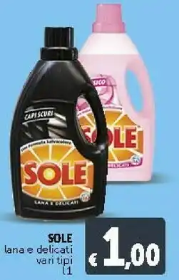 Deco Supermercati Sole Lana E Delicati offerta