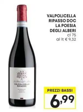Pam VALPOLICELLA RIPASSO DOC LA POESIA DEGLI ALBERI cl 75 offerta