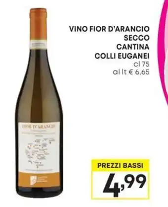 Pam VINO FIOR D'ARANCIO SECCO CANTINA COLLI EUGANEI cl 75 offerta