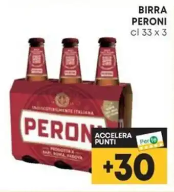 Pam BIRRA PERONI cl 33 x 3 offerta