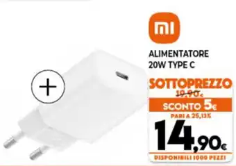 Mi Alimentatore 20W Type C