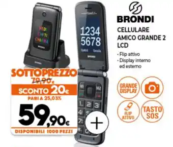 Expert Brondi Cellulare Amigo Grande 2 LCD offerta