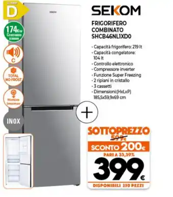 Expert Sekom Frigorefero Combinato SHCB46NL1XD0 offerta