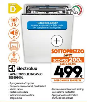 Expert Electrolux Lavastoviglie Incasso EES69300L offerta