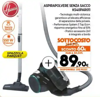 Expert Hoover Aspirapolvere senza Sacco KS40PAR011 offerta