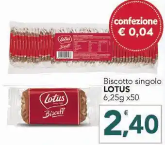 Altasfera Biscotto singolo LOTUS 6,25g x50 offerta