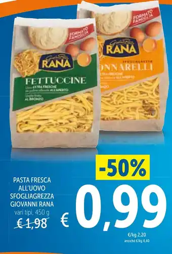 Spazio Conad Giovanni Rana Pasta Fresca All'Uovo Sfogliagrezza vari tipi 450 g offerta