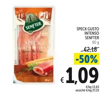 Spazio Conad Senfter Speck Gusto Intenso 80 g offerta