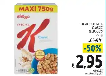 Spazio Conad Kellogg's Cereali Special K Classic 750 g offerta