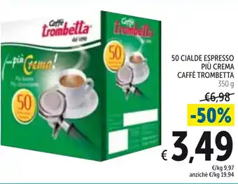 Caffè Trombetta 50 Cialde Espresso Più Crema 350 g