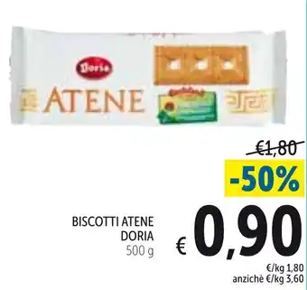 Spazio Conad Doria Biscotti Atene 500 g offerta
