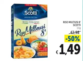 Spazio Conad Scotti Riso Multiuso 8' 1 kg offerta