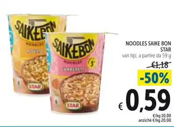 Spazio Conad Star Noodles Saike Bon 59 g offerta
