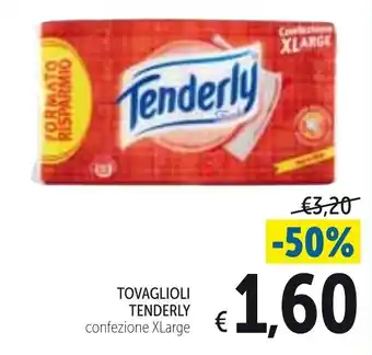 Spazio Conad Tenderly Tovaglioli confezione XLarge offerta