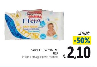 Spazio Conad Fria Salviette Baby Igiene offerta