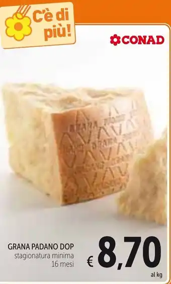 Spazio Conad Grana Padano Dop Stagionatura Minima 16 mesi offerta