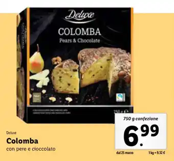 Deluxe Colomba con pere e cioccolato 750 g confezione