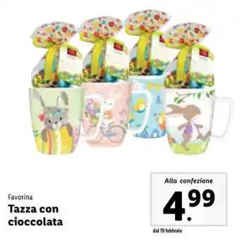 Lidl Favorina Tazza con cioccolata offerta