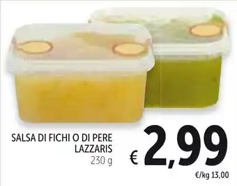 Spazio Conad Salsa Di Fichi O Di Pere Lazzaris 230 g offerta