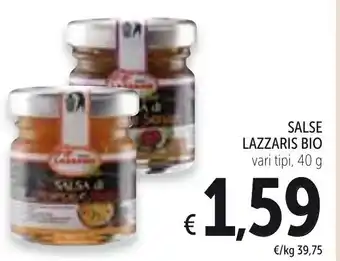 Spazio Conad Salse Lazzaris Bio 40 g offerta