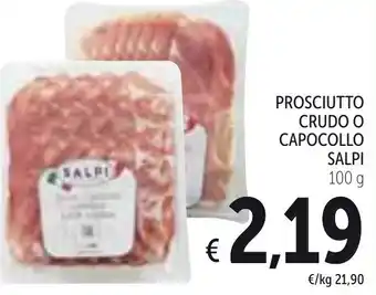 Spazio Conad Salpi Prosciutto Crudo O Capocollo 100 g offerta
