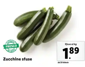 Lidl Zucchine sfuse offerta