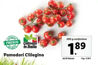 Lidl Pomodori Ciliegino 500 g confezione offerta