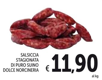 Spazio Conad Salsiccia Stagionata Di Puro Suino Dolce Norcineria offerta