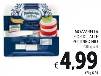 Spazio Conad Mozzarella Fior Di Latte Pettinicchio 200 g x 4 offerta