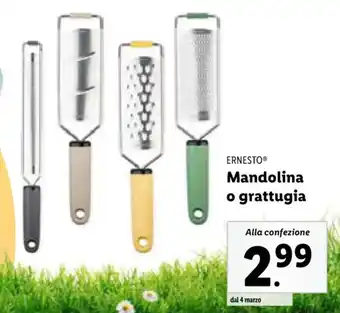 Lidl ERNESTO Mandolina o grattugia offerta