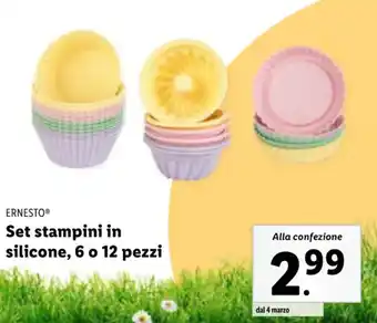 Lidl ERNESTO Set stampini in silicone, 6 o 12 pezzi offerta