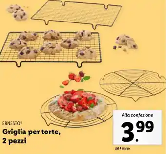 Lidl ERNESTO Griglia per torte, 2 pezzi offerta