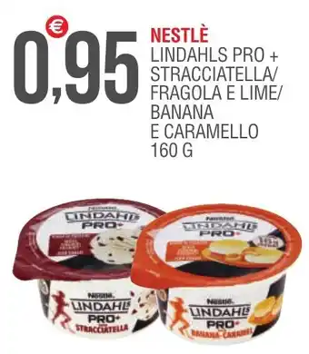 NESTLÈ LINDAHLS PRO + STRACCIATELLA/ FRAGOLA E LIME/ BANANA E CARAMELLO 160 G