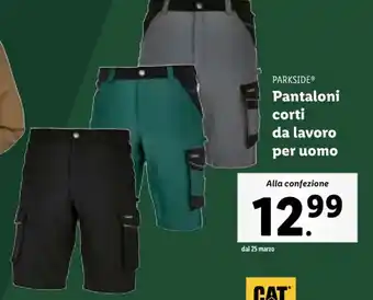 Lidl PARKSIDE Pantaloni corti da lavoro per uomo offerta