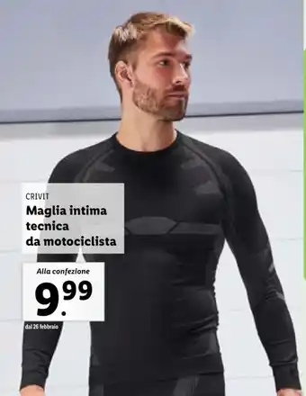 Lidl CRIVIT Maglia intima tecnica da motociclista offerta