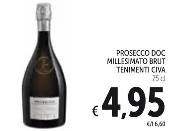 Spazio Conad Prosecco DOC Millesimato Brut Tenimenti Civa 75 cl offerta