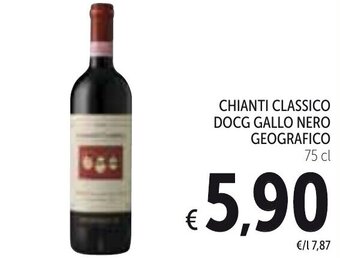 Spazio Conad Chianti Classico DOCG Gallo Nero Geografico 75 cl offerta