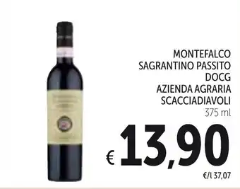Spazio Conad Montefalco Sagrantino Passito DOCG Azienda Agraria Scacciadiavoli 375 ml offerta