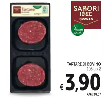 Spazio Conad Tartare Di Bovino 105 g x 2 offerta