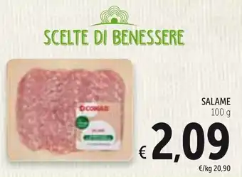 Spazio Conad Salame 100g offerta