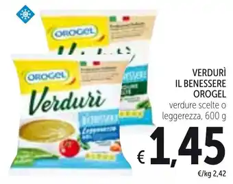 Spazio Conad Orogel Verdurì Il Benessere 600g offerta